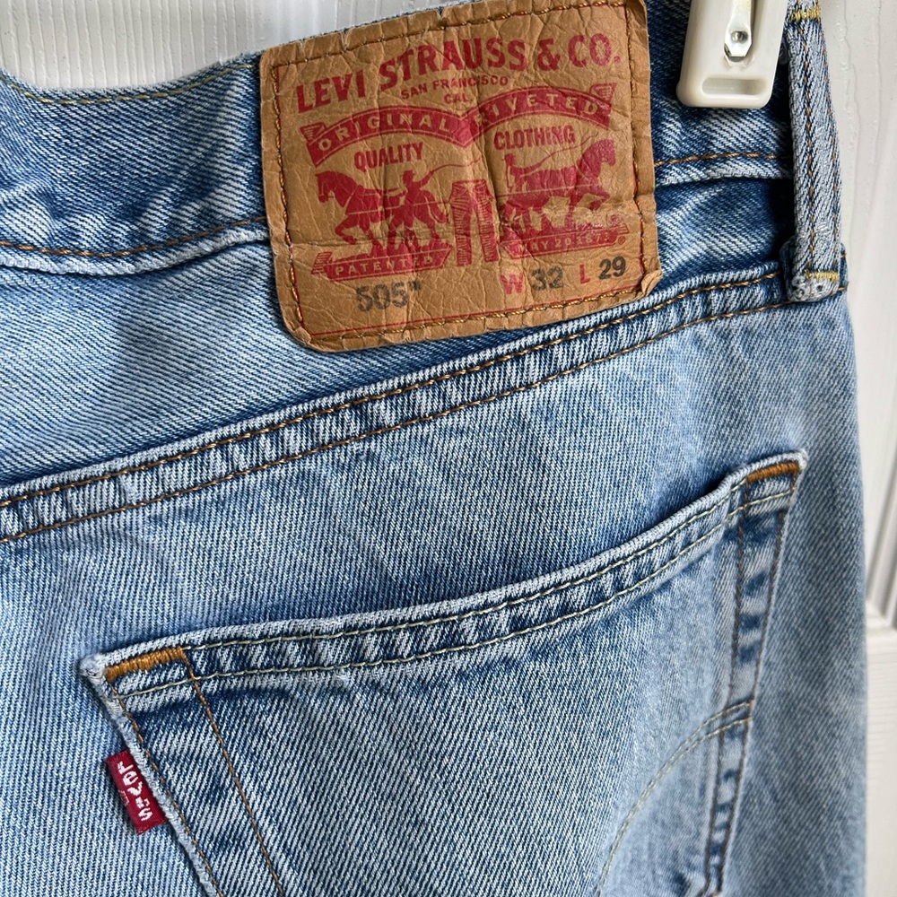 Levi's Light Blue Straight Jeans - Picture 6 of 7